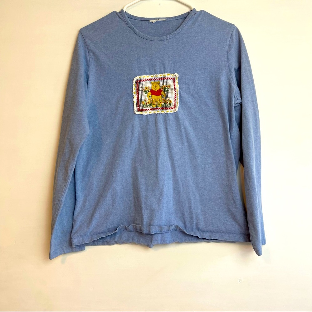 Long sleeve Winnie the Pooh embroidered and Crosstitch shirt no tags